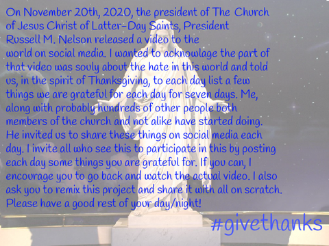 #GiveThanks