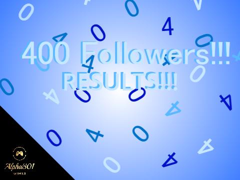 400 Followers Contest Results!