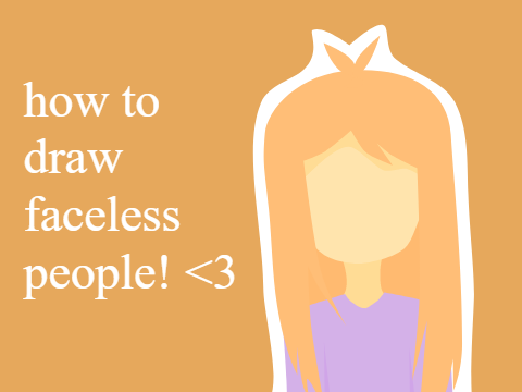 how to draw in the faceless style with scratch vector!