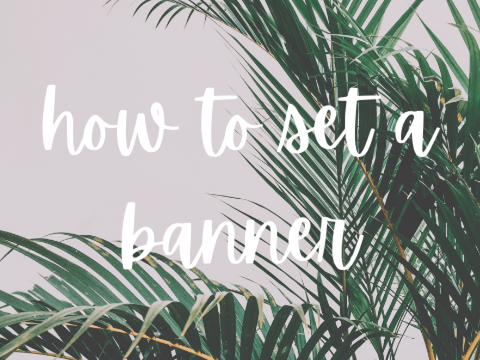 ☁️ how to set a banner ˊˎ-