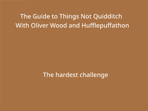 The Guide to Things Not Quidditch With Oliver Wood