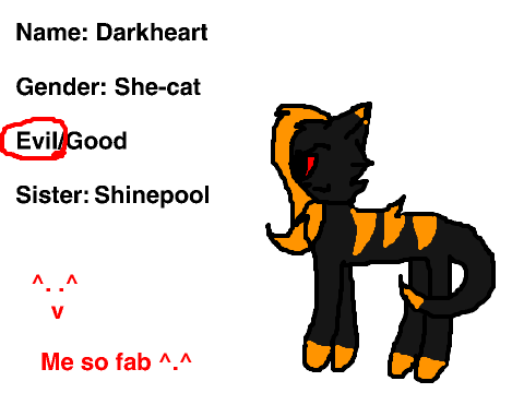 My new OC - Darkheart :3