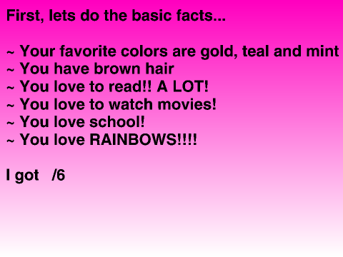 How much like smile317 are you?????