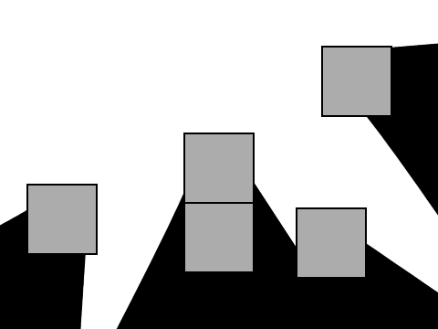 light flow around boxes [almost instant]