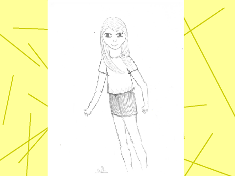 Girl Drawing 