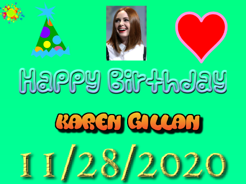 Karen Gillan's B-DAY! <333