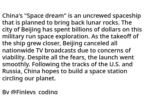 China's "Space Dream" -  Scratch News