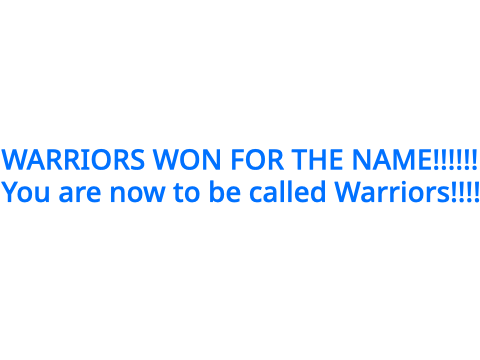 WARRIORS WON!!!!