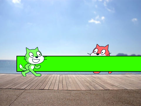 緑猫vs赤猫