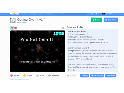 I BEAT GETTING OVER IT