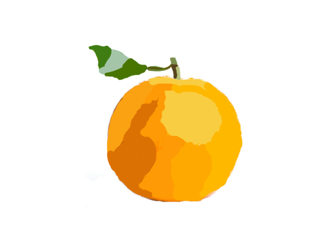 Orange Blockshade Art