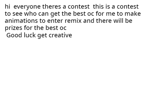 oc contest