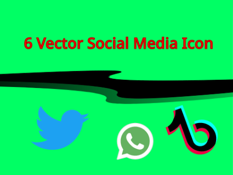 6 Vector Social Media Icons