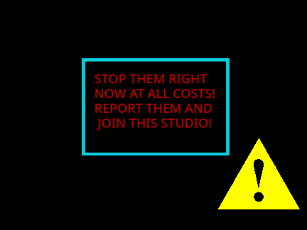 Studio Raiders Warning (spread the word!)