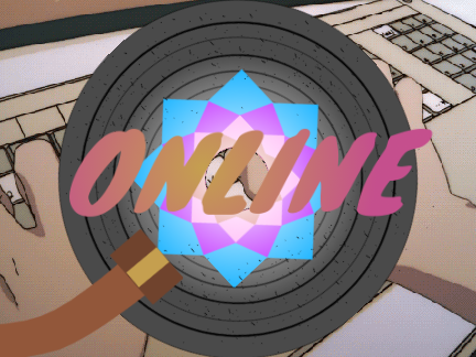 Online (with chill music)