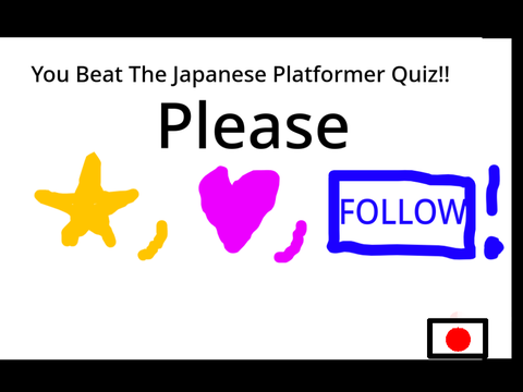 Japanese Platformer Quiz!