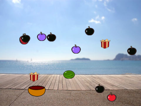 catch apples