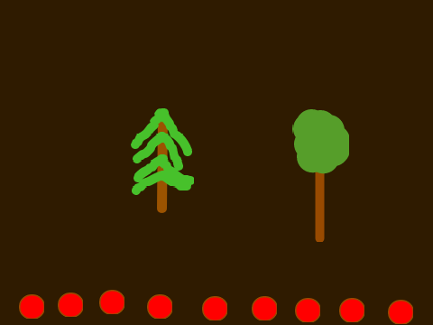 A burning forest