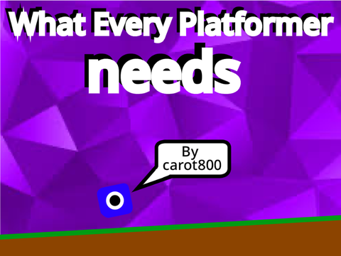 How to Start A Platformer