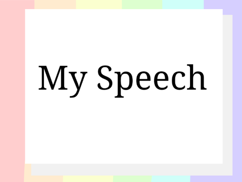 My Speech! || Scratch Government 