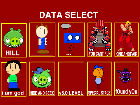 Add yourself in Sonic.exe Data Select  remix remix