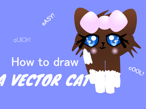 How to draw a vector cat || Tutorial || #Tutorials