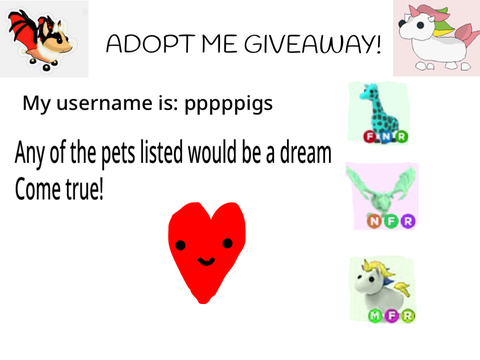 ADOPT ME GIVEAWAY remix