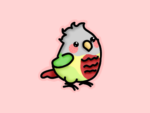 This super cute bird I drew
