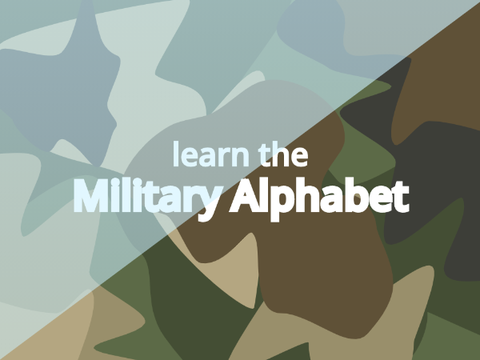 ☏ Learn the Military Alphabet