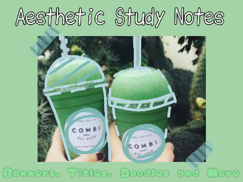 Aesthetic Study Notes ★*°•~