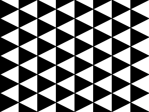 Triangular Checkerboard in 4 steps