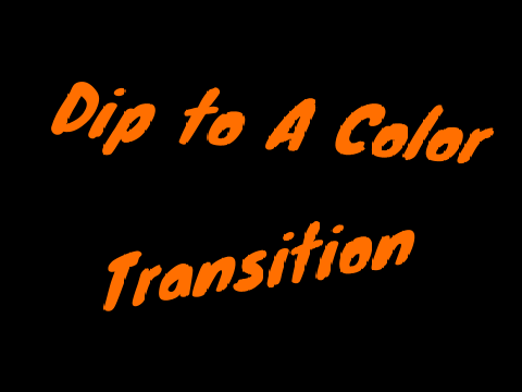 Dip To A Color Transition