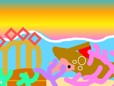 Underwater Sea Scheme Art