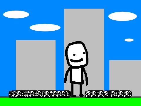 Being a giant and squishing people simulator with highscore