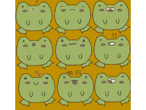 frog sticker pack