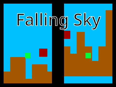 Falling Sky, a Local 2 player pen platformer