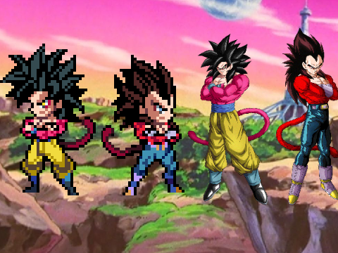 SSJ4 Goku and Vegeta ULSW