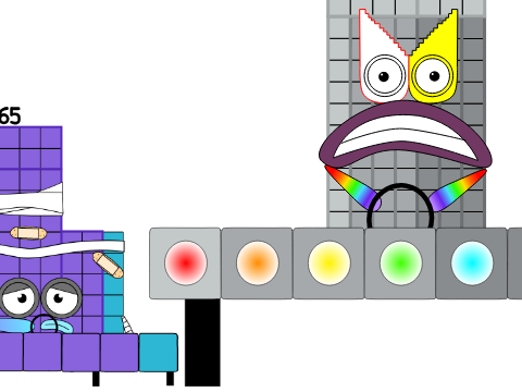 Numberblocks Cartoon: Daisy and Girl-liath racing