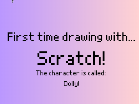 First time drawing on Scratch!