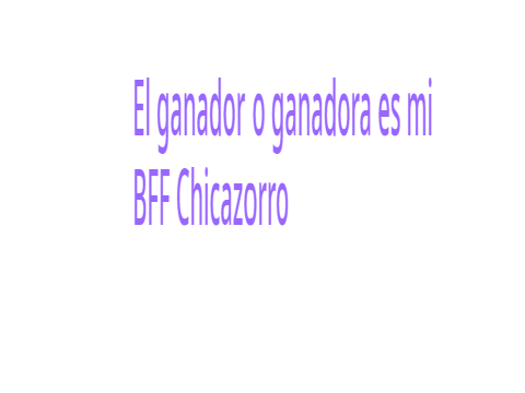 La/El ganador/a de concurso de mi nueva intro