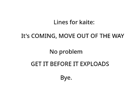 Lines for kaite remix
