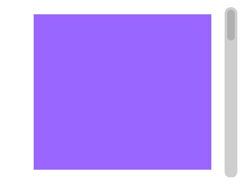 VioletOS scroll bar