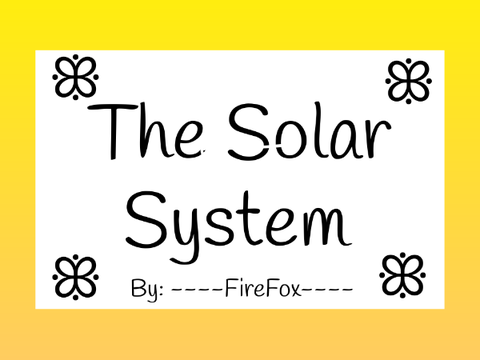 ➳ The Solar System 