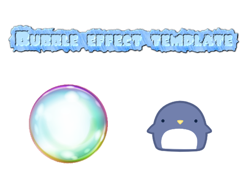 Bubble effect template