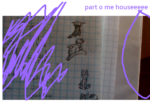 sketches on me math notebook