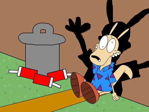 Rocko's Modern Life: Carousel yeets Rocko and Heffer