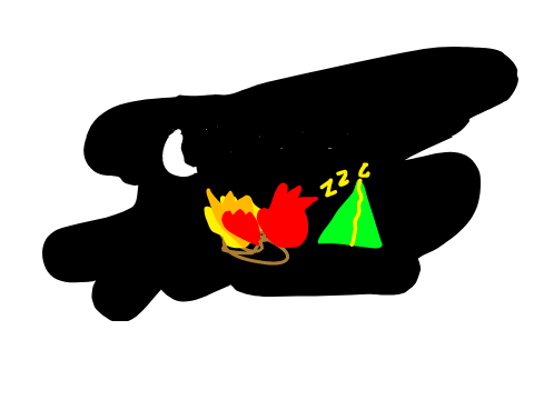 The crackiling night