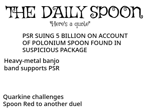 The Daily Spoon 1/12/20