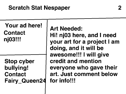 Scratch Stat Newspaper #6