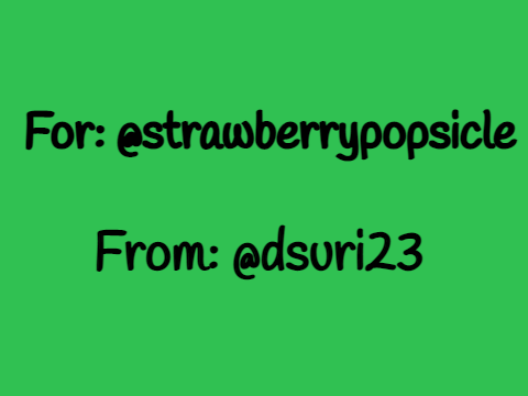 For... @strawberrypopsicle (Drawing of you as a VET!))